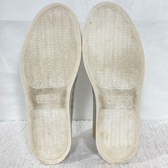 M. GEMÍ Womens Grey Leather Weave Slip On Loafer Made In Italy Shoes SZ EU 39.5 - Picture 8 of 12